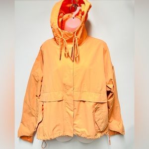 WOMEN’S TANGERINE  FLEX ANORAK UTILITY JACKET MEDIUM BEST RAINCOAT EVER